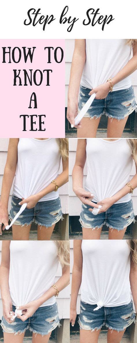 easy t shirt knot tiktok.